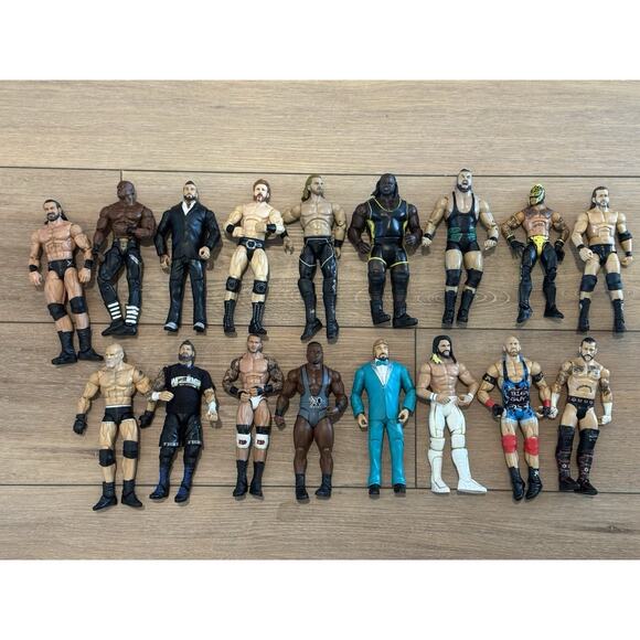 WWE Mattel Elite (Most) Action Figure Lot 17 CM Punk Mysterio Goldberg & More! - Picture 1 of 16